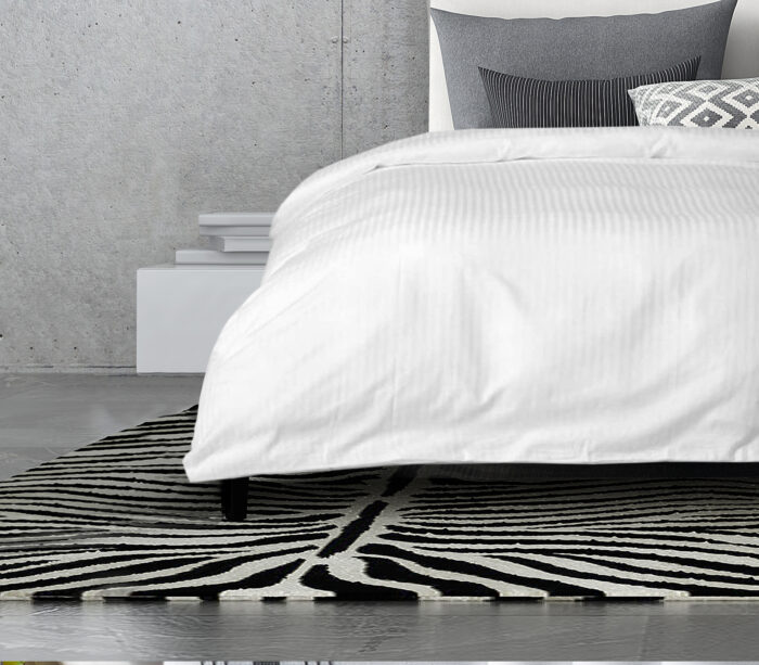 BED TOPPER (3rd Sheet) T250 W/ 5MM SATIN STRIPE FULL